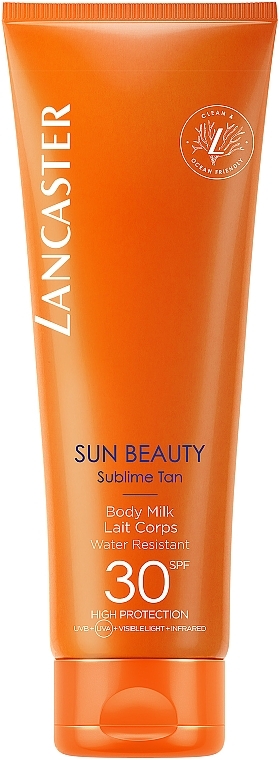 Waterproof Sun Body Milk - Lancaster Sun Beauty Sublime Tan Body Milk SPF30 — photo N1