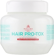 Keratin, Collagen & Hyaluronic Acid Hair Mask - Kallos Cosmetics Pro-Tox Hair Mask — photo N1
