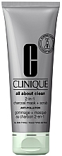 Fragrances, Perfumes, Cosmetics Cleansing Mask-Scrub - Clinique All About Clean 2-in-1 Charcoal Mask + Scrub