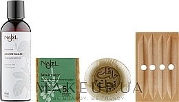 Fragrances, Perfumes, Cosmetics Set - Najel (soap/190g + soap/100g + water/200ml + soap/dish/1pie)