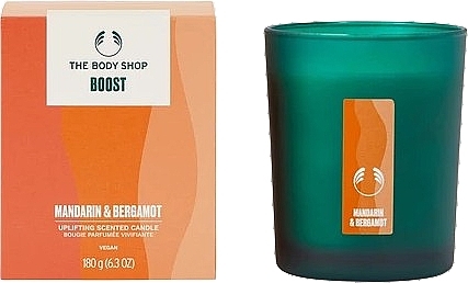 Scented Candle 'Boost' - The Body Shop Boost Mandarin & Bergamot Uplifting Scented Candle — photo N1