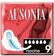 Fragrances, Perfumes, Cosmetics Night Pantiliners with Wings, 9 pcs - Ausonia Night Ultra Towels