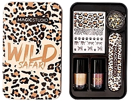 Nail Set, 5 pcs - Magic Studio Wild Safari Savage Nail Art Set — photo N1