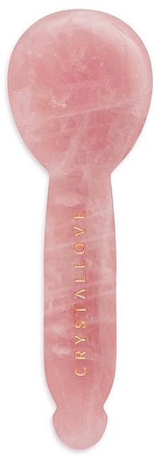 Eye Massager - Crystallove Rose Quartz Spoon Eye Gua Sha — photo N1