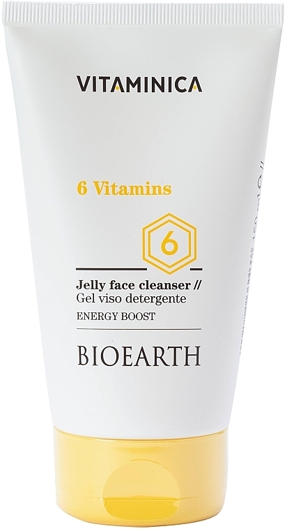 Face Cleansing Gel - Bioearth Vitaminica 6 Vitamins Jelly Face Cleanser — photo N1