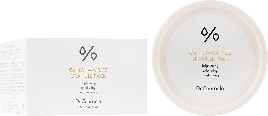 Rice Extract Moisturising Face Mask - Dr.Ceuracle Ganghwa Rice Granule Pack — photo N1