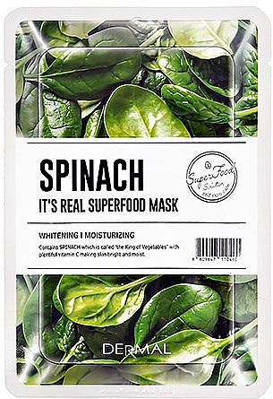 Spinach Face Mask - Dermal It'S Real Superfood Mask Spinach — photo N1