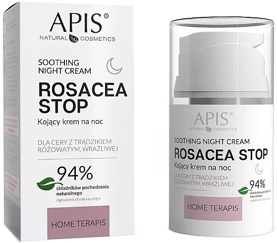 Soothing Night Face Cream - APIS Professional Rosacea-Stop Redness Night Cream — photo N1