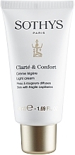 Light Face Cream for Sensitive Skin with Couperose - Sothys Clarte & Confort Light Cream for Fragile Capillaries — photo N2