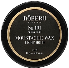 Fragrances, Perfumes, Cosmetics Light Hold Moustache Wax - Noberu Of Sweden №101 Sandalwood Moustache Wax Light Hold