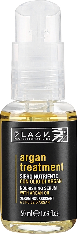 Argan Oil, Keratin & Collagen Hair Serum - Black Professional Line Argan Treatment Serum — photo N1