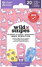 Fragrances, Perfumes, Cosmetics A set of plasters for children, 20 pcs. - Wild Stripes Plasters Kids Sensitive Fantasy