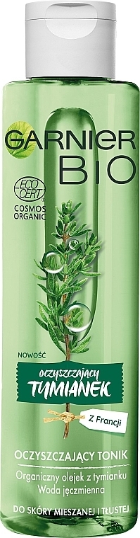 Cleansing Tonic - Garnier Bio Perfecting Tonik Purifying Thume — photo N1