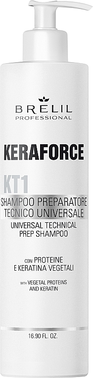 Prep Shampoo - Brelil Keraforce KT1 Universal Technical Prep Shampoo — photo N1