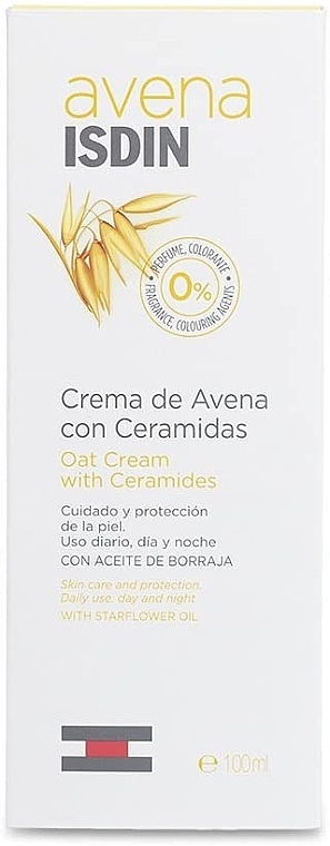 Face & Body Oat Cream with Ceramides - Isdin Avena Oatmeal Cream With Ceramides — photo N2