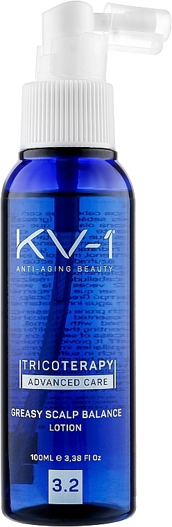 GIFT! Anti-Dandruff Cleansing Lotion, oily seborrhoea, 3.2 - KV-1 Tricoterapy Greasy Scalp Balance Loton — photo N1