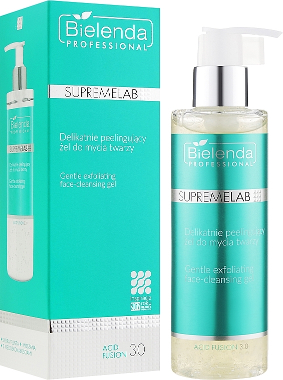 Facial Cleansing Gel with Gentle Peeling - Bielenda Professional SupremeLab Acid Fusion — photo N2