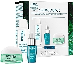 Fragrances, Perfumes, Cosmetics Set - Biotherm Aquasource (f/gel/15ml + micell/w/30ml + elixir/7ml)