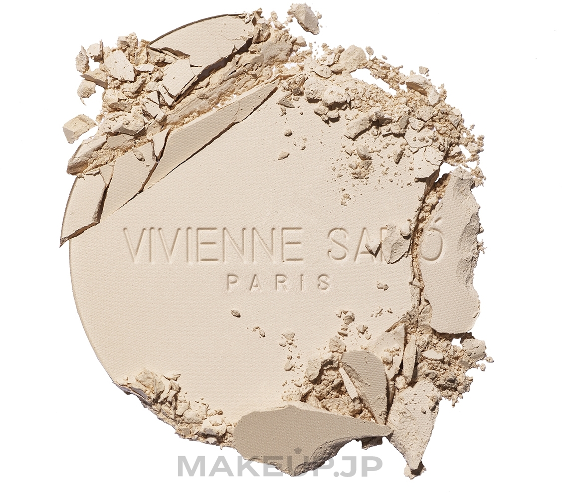 Matte Powder with Natural Effect - Vivienne Sabo Mattifying Pressed Powder Teinte Absolute Matte — photo 01 - Golden honey