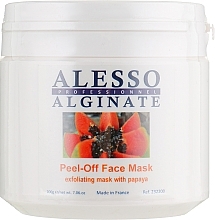 Deep Cleansing & Exfoliating Alginate Face Mask with Papaya - Alesso Professionnel Alginate Exfoliating Peel-Off Face Mask With Papaya — photo N1
