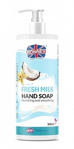 Hand Cream Soap "Coconut & Vanilla" - Ronney Professional Fresh Milk Hand Soap — photo N1
