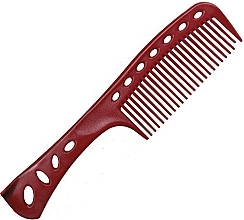 Comb, 225 mm, red - Y.S.Park Professional 601 Self Standing Combs Red — photo N1