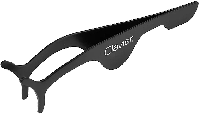 Tweezers for Lash Extensions, black - Clavier — photo N1
