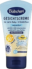 Fragrances, Perfumes, Cosmetics Baby Face Sunscreen SPF50 - Bubchen Sensitive Gesichtscreme