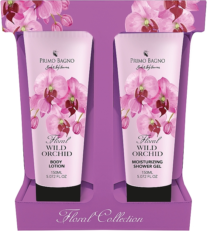 Set - Primo Bath Floral Collection Floral Wild Orchid (b/lot/150ml + sh/gel/150ml) — photo N1