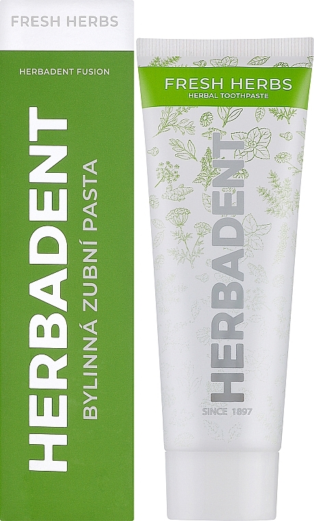 Toothpaste 'Fresh Herbs' - Herbadent Fresh Herbs Herbal Toothpaste — photo N2