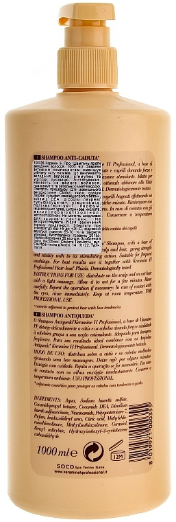 Anti Hair Loss Shampoo - Keramine H Professional Shampoo Anti-Caduta — photo N4