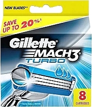 Fragrances, Perfumes, Cosmetics Refill Cartridges, 8 pcs. - Gillette Mach3 Turbo