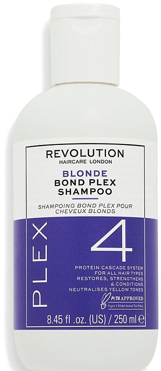Hair Shampoo - Revolution Haircare Plex 4 Blonde Bond Plex Shampoo — photo N1