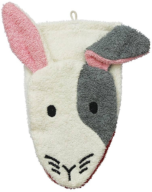 Kids Puppet Bath Sponge 'Rabbit Henry' - Fuernis Wash Glove Big — photo N1