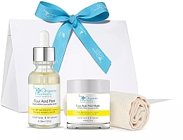 Fragrances, Perfumes, Cosmetics Set - The Organic Pharmacy Renew & Smooth Kit (ser/30ml + mask/60ml + acc/1pcs)