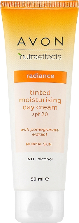 Tinred Moisturizing Day Cream "Radiance" - Avon Nutra Effects Radiance SPF20 — photo N1