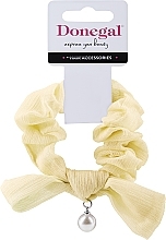 Fragrances, Perfumes, Cosmetics Hair Tie FA-5621, yellow with bead - Donegal