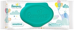 Baby Wet Wipes 'Sensitive', 56 pcs - Pampers — photo N3