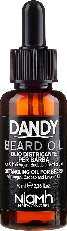 Beard and Moustache Oil - Niamh Hairconcept Dandy Beard Oil — photo N1