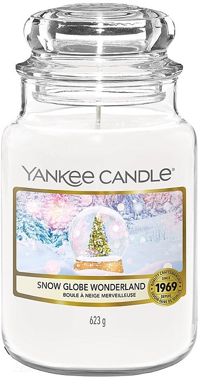 Scented Candle in Jar - Yankee Candle Snow Globe Wonderland Jar Candle — photo N1