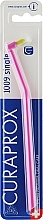 Fragrances, Perfumes, Cosmetics Single-Tufted Toothbrush "Single CS 1009", pink-yellow - Curaprox