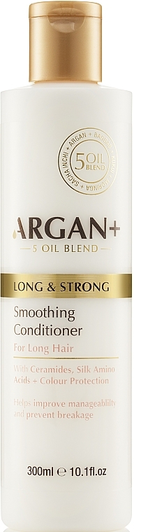 Ceramide Hair Conditioner - Argan + Long & Strong Smoothing Conditioner — photo N1