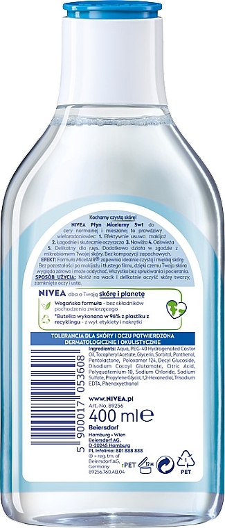 3 in 1 Refreshing Micellar Water for Normal and Combination Skin - NIVEA Micellar Refreshing Water — photo N5