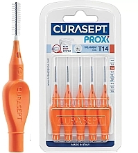 Fragrances, Perfumes, Cosmetics Interdental Brushes 1.4 mm, 5 pcs, orange - Curaprox Curasept Proxi Treatment T14 Orange