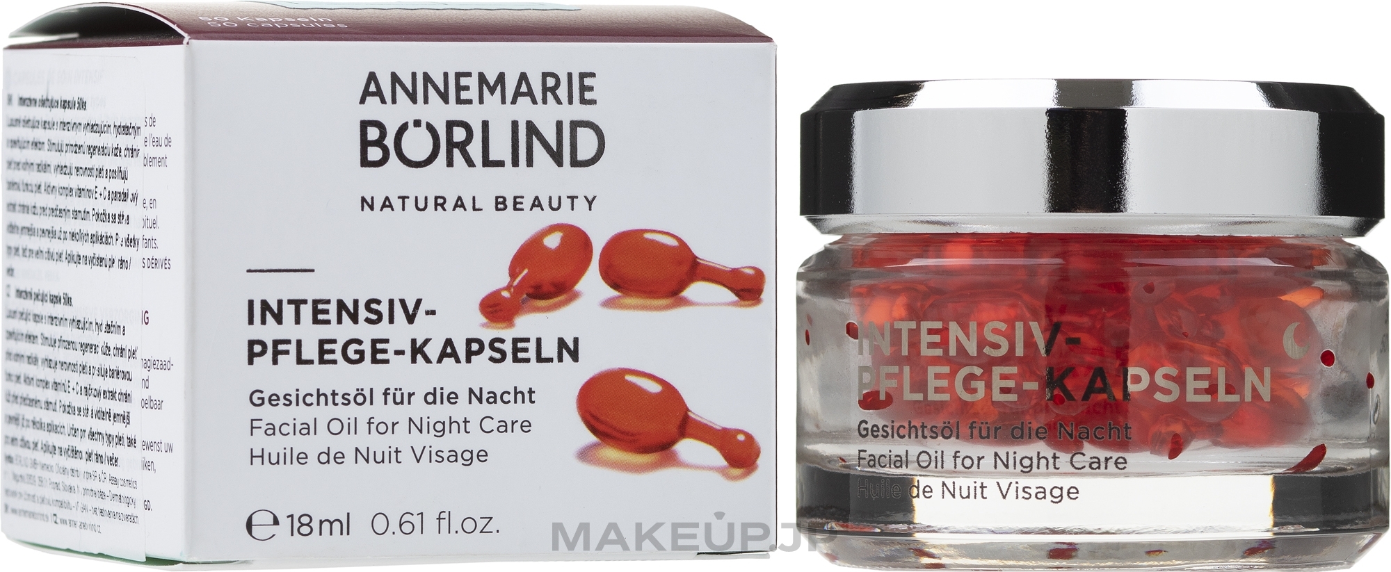 Night Face Oil Capsule - Annemarie Borlind Intensive Care Capsules Facial Oil — photo 18 ml