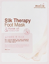 Fragrances, Perfumes, Cosmetics Foot Mask - Malie Silk Therapy Foot Mask Horse Oil Moisturizer Mask Pack