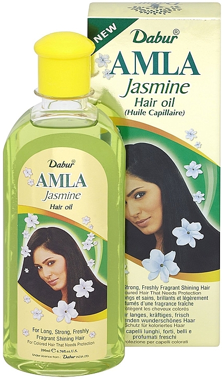 Hair Oil "Jasmine" - Dabur Amla Jasmine Hair Oil — photo N1