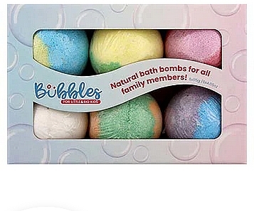 Bath Bomb Set, 6 pcs - Bubbles Natural Bombs For All Family Members — photo N1