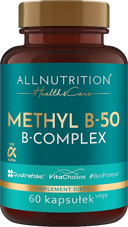 B Complex, 60 Caps - Allnutrition Health & Care Methyl B-50 B-Complex — photo N1