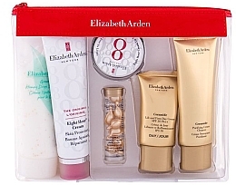 Fragrances, Perfumes, Cosmetics Set - Elizabeth Arden Eight Hour Cream Skin Protectant Travel Essentials Kit (b/balm/50ml + ser/3.2ml + lip/balm/13ml + face/cr/15ml + cr/50ml + b/cr/100ml)